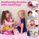 Liberry Durable Doctor Kit for Kids, 23-Piece Pretend Play Educational Medical Toy Set with Stethoscope, Dentist Role Play Costume, Doctor Set Toys for Toddler Girls 3-8 Years Old.