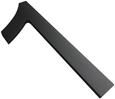 BetLight 6 Inch House Numbers- Modern Floating Stainless Steel Home Address Number Elegant Black Finish,Number 1.