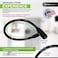 Urban August Child-Proof Refrigerator Lock with Keys - Cable Lock for French Door Fridge, Bike, Stroller,Helmet - Cabinet Lock for KidsAdults (Regular, Black - 2 Pack.