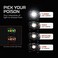 NEBO MYCRO USB 400 LUMEN Rechargeable, Adjustable LED HeadlampCap, Bright Spot Light For Camping, Hiking, Caving, Fishing with Adjustable Headstrap and Cap Clip, IPX4 water resistant.