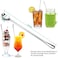 GLAMFIELDS 12-Inch Long Handle Mixing Spoons, Iced Teaspoons, Ice Cream Spoon, Stainless Steel Cocktail Stirring Spoons, Set of 4.