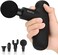 NEPQ Mini Massage Gun, Powerful Fascial Gun Portable Deep Tissue Percussion Muscle Back Head Massager for Pain Relief with 4 Massage Heads High-Intensity Vibration Rechargeable Small Massage Gun.