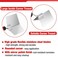 Goldblatt 2 Piece Drywall Corner Tool Set, 5'' Outside Corner Knife3-1/2'' Inside Corner Knife, with Soft Grip Handle - Stainless Steel Sheetrock External Corner TrowelInternal Corner Trowel.
