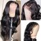 IUPin Body Wave Lace Front Wigs Human Hair Pre Plucked Bleached Knots with Baby Hair Glueless 44 Brazilian Virgin Lace Closure Human Hair Wigs for Black Women Natural Color 150 Density (18inch, body.