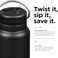 Klean Kanteen TKWide 32oz (w/Twist Cap- Black.