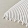 Fancy Homi 2-Pack Cream Corduroy Pom Pom Throw Pillow Covers, 18x18 Inch.