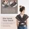 Max&amp;So MaxSo Baby Wrap Carrier - Premium Cotton Sling for Newborns to Toddlers - Hands-Free, Soothing Wrap with Front Pocket for Essentials - One Size Fits All -.