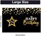 Party Greeting Jumbo Birthday Card Giant Guest Book Happy Birthday Party Decorations Supplies Gifts for Office Women Men Co-Worker -Large 11 x 14 inches.