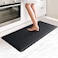 HappyTrends Kitchen Mat Cushioned Anti-Fatigue Kitchen Rug,17. 3"x39",Thick Waterproof Non-Slip Kitchen Mats and Rugs Heavy Duty Ergonomic Comfort Rug for Kitchen,Floor,Office,Sink,Laundry,Black.