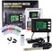 TEKCOPLUS 2 in 1 Temperature pH Monitor Meter Tester Sensor test Kit 0~14 pH Automatic Calibration BNC electrode Probe for Hydroponic ph Aquarium Meter Water Lab Food Drinking Water pH of Saltwater/Se
