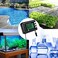 TEKCOPLUS 2 in 1 Temperature pH Monitor Meter Tester Sensor test Kit 0~14 pH Automatic Calibration BNC electrode Probe for Hydroponic ph Aquarium Meter Water Lab Food Drinking Water pH of Saltwater/Se