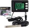 TEKCOPLUS 2 in 1 Temperature pH Monitor Meter Tester Sensor test Kit 0~14 pH Automatic Calibration BNC electrode Probe for Hydroponic ph Aquarium Meter Water Lab Food Drinking Water pH of Saltwater/Se
