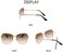 FEISEDY Womens Pilot Sunglasses Oversized Butterfly X Shape Design Cateye Cute Lady Sunglasses B2738.