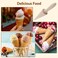 HERCHR Wood Cone Roller Pizzelle Roller Krumkake Ice Cream Cone Roller Mold Natural Waffle Cone Roller Wooden Mini Waffle Cones Pastry Decorating Baking Pastry Tool Cone Mold Pizzelle Makers Pastry Ro