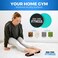 Iron Core Fitness Foot Sliders For Working Out Exercising Ab Feet on Floor Gymnastics. Aqua Blue.