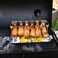 RTT Chicken Leg Rack for Grill with Drip Tray - Easy to Use 14 Slots Chicken Wing Rack - Premium Stainless Steel Chicken Drumstick Rack for Smoker - Chicken Drumstick Holder for Grill Accessories.