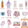 Bakatatoyz 14 Pack Baby Doll Accessories, Baby Doll Feeding and Caring Set Includes Diaper Bag, Doll Diapers, Magic Bottle, Changing Mat for Girl Toddler Kid, Babies Pretend Play Set for Birthday Gift