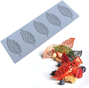 QLINLEAF Hollow Leaf Candy Mold, Chocolate Candy 3D Hollow Leaf Silicone Mold, Sugar Craft Cake Decoration, Cupcake Top, Polymer Clay.