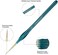 Transon Detail Thin Paint Brush Set 6pcs for Model Minature Craft and Art Painting Green.