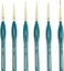 Transon Detail Thin Paint Brush Set 6pcs for Model Minature Craft and Art Painting Green.