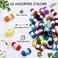 INSCRAFT 62 Acrylic Yarn Skeins, 2170 Yards Yarn for Knitting and Crochet, Includes 2 Crochet Hooks,2 Weaving Needles,10 Stitch Markers, Perfect Beginner Kit for for Adults Kids.