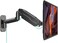 MOUNT PRO Single Monitor Wall Mount for 13 to 32 Inch Computer Screens, Gas Spring Wall Monitor Arm Holds Up to 17. 6lbs, Full Motion Adjustable Wall Monitor Mount, VESA Mount 75x75, 100x100,Black.