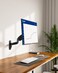 MOUNT PRO Single Monitor Wall Mount for 13 to 32 Inch Computer Screens, Gas Spring Wall Monitor Arm Holds Up to 17. 6lbs, Full Motion Adjustable Wall Monitor Mount, VESA Mount 75x75, 100x100,Black.
