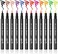 LOKFAR 12 Colors Matte Liquid Eyeliner Colorful Set, Matte Liquid Colorful Eye-Liner Pen Neon Colored Eyeliner Eye Makeup, Long Lasting Water-Proof Smudge-Proof Smooth Liquid Eyeliner Pen -A.