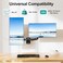 MOUNT PRO Dual Monitor Wall Mount for 13 to 32 Inch Computer Screens, Gas Spring Wall Monitor Arm for 2 Monitors, Each Holds Up to 17. 6lbs, Full Motion Wall Monitor Mount with VESA 75x75/100x100.