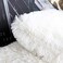 Uhomy 2 Packs Fall Winter Home Decorative White Fluffy Plush Pillow Cover 20"x20", Luxury White Faux Fur Throw Pillow Case Square Cushion Pillow Cover for Sofa Bed,Zippered True White 50x50 cm.