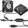 GDSTIME 2-Pack 60mm x 15mm USB Fan with 3 Speed Control, 5V Brushless DC Cooling Fans for PC Computer Case Cooler Raspberry Pi Radiator Ventilation.