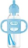 Dr Brown's Dr. Brown's Sippy Straw Bottle with Silicone Handles, Blue, 8 oz.