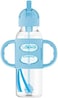 Dr Brown's Dr. Brown's Sippy Straw Bottle with Silicone Handles, Blue, 8 oz.