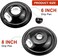AMI PARTS W10290350 and W10290353 Porcelain Burner Drip Pan Bowls Replacement Fits Whirl-pool Electric Range Cooktop Includes 2 8-Inch and 2 6-Inch Pans.