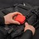 SAFEJAWZ Premium Mouthguard Case with Carabiner Clip. Unique Durable and Flexible Silicone Design to Keep Gum Shields Protected/Clean. Red, One Size.