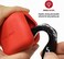 SAFEJAWZ Premium Mouthguard Case with Carabiner Clip. Unique Durable and Flexible Silicone Design to Keep Gum Shields Protected/Clean. Red, One Size.