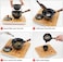 LURRIER Porcelain Chinese Gongfu Tea Set,Portable Teapot Set with 360 Rotation Tea maker and Infuser,Portable All in One Gift Bag for Travel,Home,Gifting,Outdoor and Office (Floral Blue.