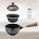 LURRIER Porcelain Chinese Gongfu Tea Set,Portable Teapot Set with 360 Rotation Tea maker and Infuser,Portable All in One Gift Bag for Travel,Home,Gifting,Outdoor and Office (Floral Blue.