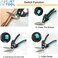 C.JET TOOL 10" Heavy Duty Scissors, Carpet Cutter, Industrial Scissors, Multipurpose, Scissors for Carpet, Cardboard, Leather, Pruning, Gardening, Professional Soft Grip Stainless Steel (Turquoise.