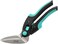 C.JET TOOL 10" Heavy Duty Scissors, Carpet Cutter, Industrial Scissors, Multipurpose, Scissors for Carpet, Cardboard, Leather, Pruning, Gardening, Professional Soft Grip Stainless Steel (Turquoise.
