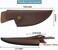 Kitory Leather Knife Sheath, 6" Boning Knife, Practical Soft Leather Sheath with Belt Loop, Good to Protect Fixed Blade and Carry, 2025 Gifts for Women and Men.
