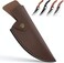 Kitory Leather Knife Sheath, 6" Boning Knife, Practical Soft Leather Sheath with Belt Loop, Good to Protect Fixed Blade and Carry, 2025 Gifts for Women and Men.