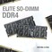TEAMGROUP Elite DDR4 32GB Kit (2 x 16GB3200MHz (2933MHz or 2666MHzPC4-25600 CL22 Unbuffered Non-ECC 1. 2V SODIMM 260-Pin Laptop Notebook PC Computer Memory Module Ram Upgrade - TED432G3200C22DC-S01.