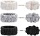 Chuangdi 3 Face Wash Bands for Makeup and Yoga Sports Shower Face Spa Headband Elastic Headband for Girls and Women (Black, White, Light Grey.