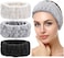 Chuangdi 3 Face Wash Bands for Makeup and Yoga Sports Shower Face Spa Headband Elastic Headband for Girls and Women (Black, White, Light Grey.