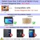DETUOSI Case for YELLYOUTH 10. 1 Tablet, Dragon Touch Notepad K10 Case, Soft Silicone Lightweight Cover for ZONKO 10. 1, Beyond Tab 10. 1 inch, Lectrus 10. 1, [Stylus PenHand Strap], Rose RedPurple.