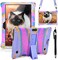 DETUOSI Case for YELLYOUTH 10. 1 Tablet, Dragon Touch Notepad K10 Case, Soft Silicone Lightweight Cover for ZONKO 10. 1, Beyond Tab 10. 1 inch, Lectrus 10. 1, [Stylus PenHand Strap], Rose RedPurple.