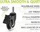 Slipstick CB693 Premium 3 Inch Rubber Caster Wheels with Brake (4 PackReplacement Rollerblade Style Swivel Casters with 3/8&rdquo;&ndash; 16x1&rdquo; Threaded Stem, Includes Mounting Hardware, Black/Clear Castor.