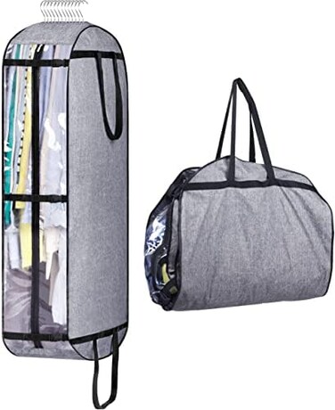 MISSLO Hanging Garment Bags for Closet Storage, Moving Bags for Clothes 50" Suit Travel Cover for Men, Women, Coat, Jacket, Shirt, Clothing.
