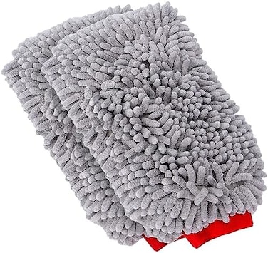 Mothers Premium Chenille Car Wash Mitt - ScratchLint Free, 2pk.